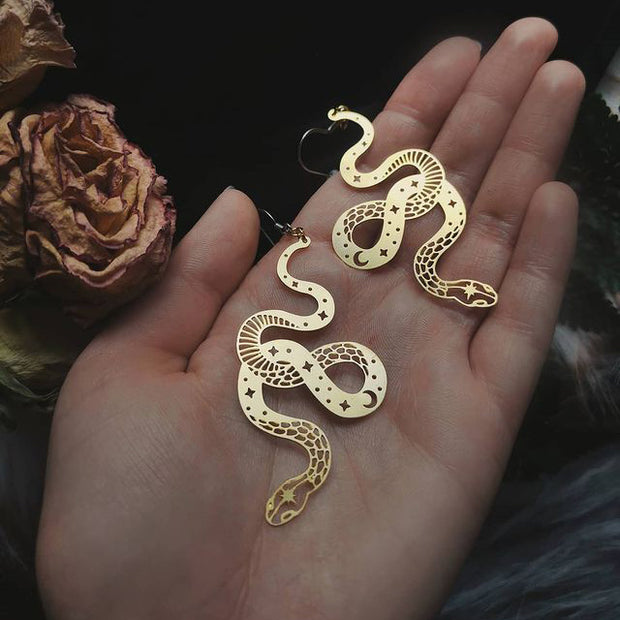 Serpent Sibilance Snake Earrings