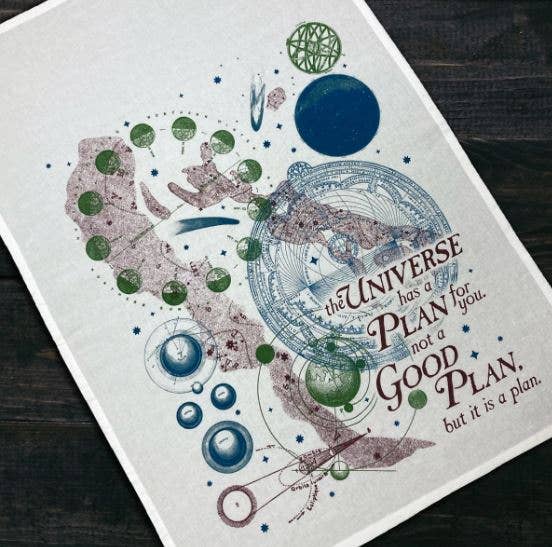 "The Universe Has It Out For You" 3-Piece Dish Towel Set