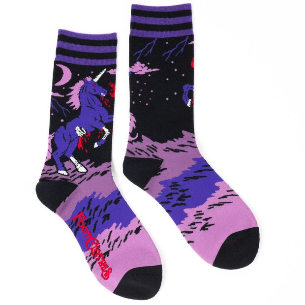 Cute vs Evil Unicorns Crew Sock Pack | 2 Designs