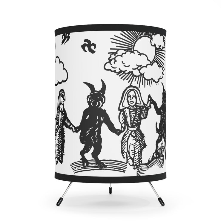 "Dance With The Devil" Tripod Table Lamp