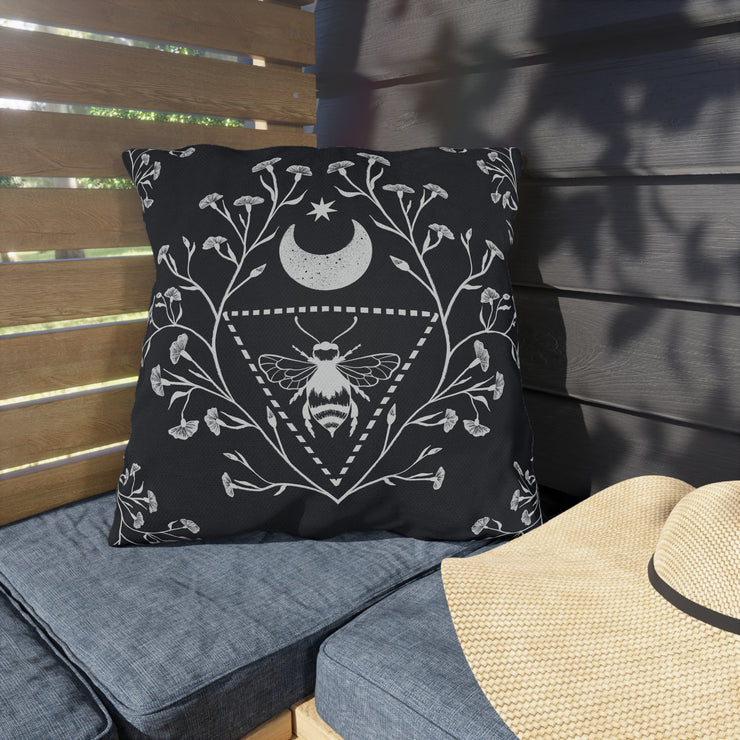 "Celestial Bee" Outdoor Throw Pillows