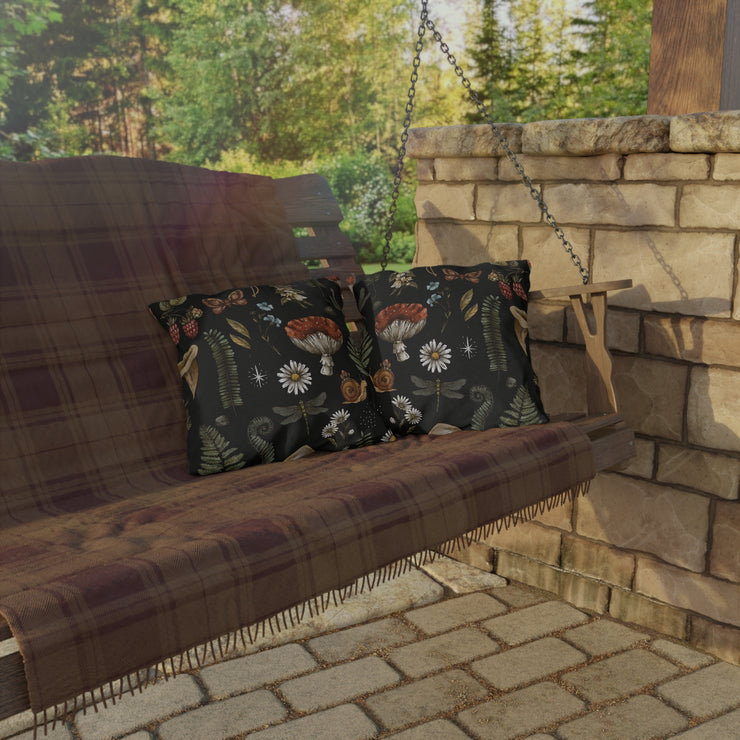 "Dark Forest" Outdoor Throw Pillows