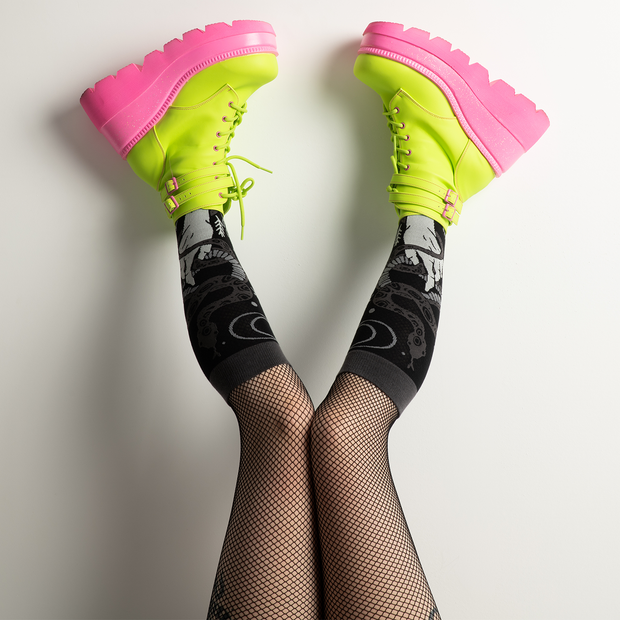 Serpentine Witch Knee High Socks