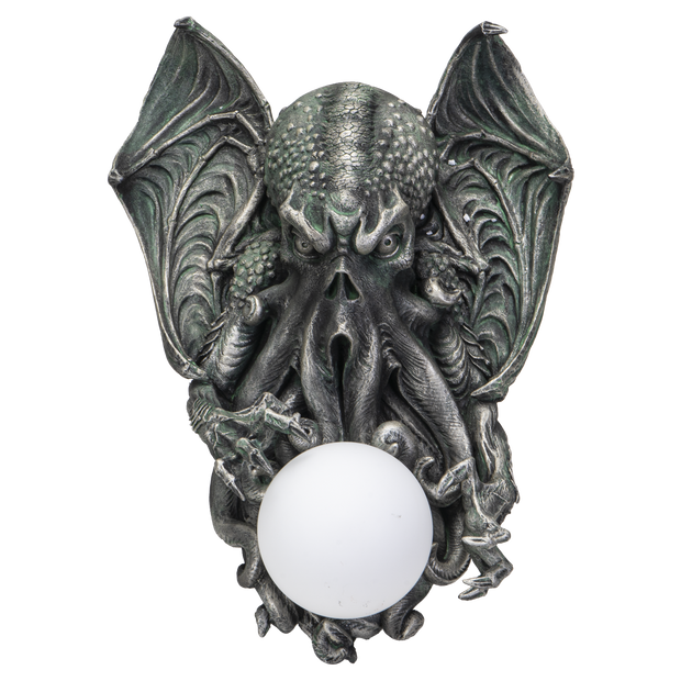 Abyssal Orb of Cthulhu Wall Sconce Lamp