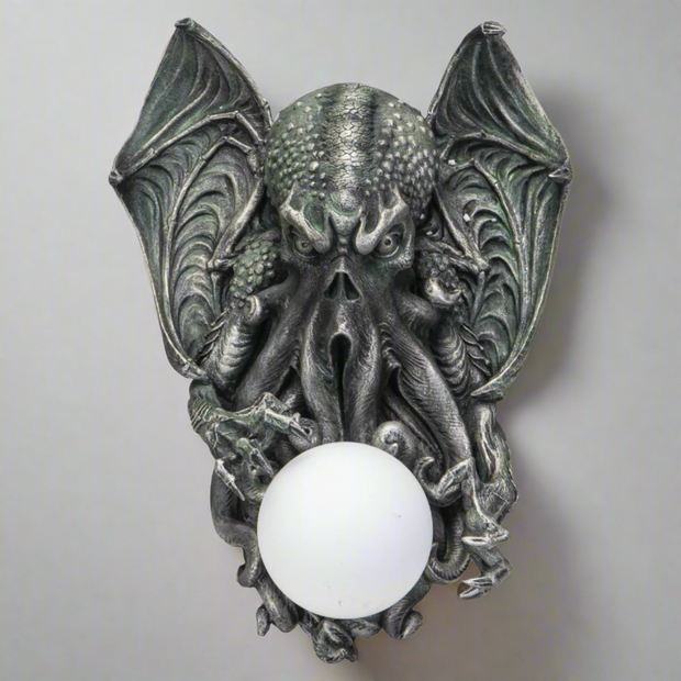 Abyssal Orb of Cthulhu Wall Sconce Lamp