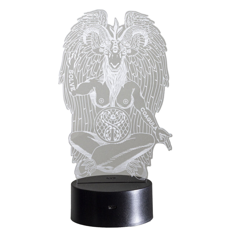 "Winged Baphomet" 3D Decorative Sign LED Light