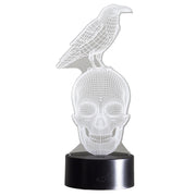 "Raven on Skull" 3D Decorative Sign LED Light