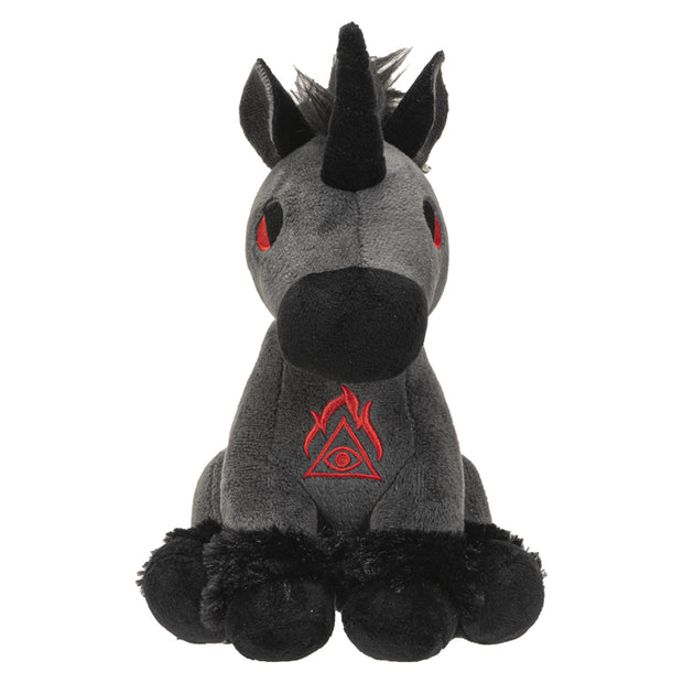 Hellions Series Black Unicorn Plush Toy