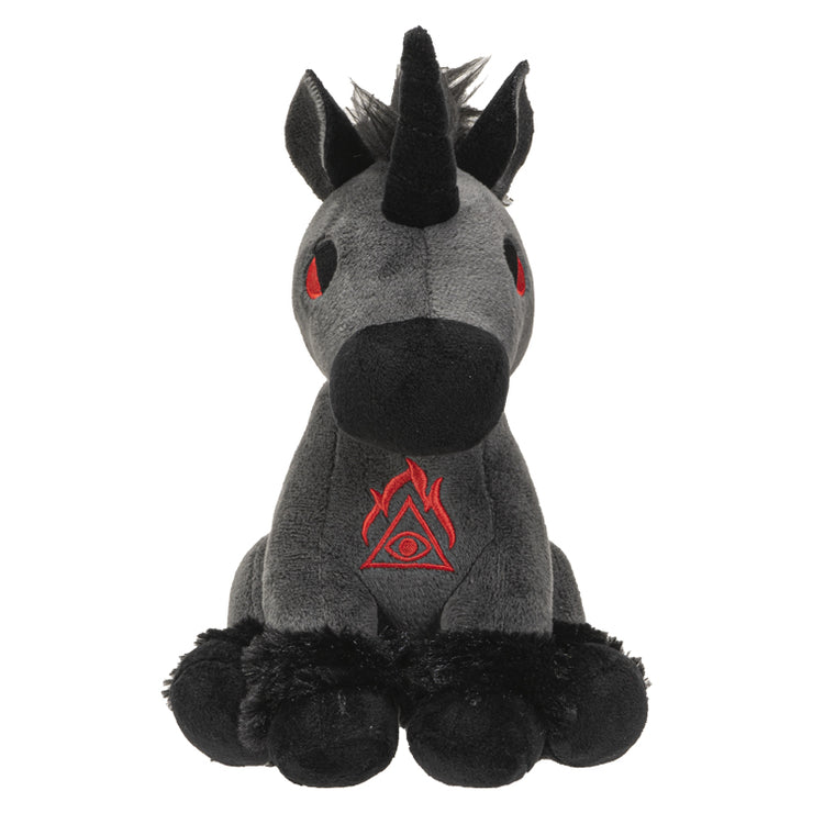 Hellions Series Black Unicorn Plush Toy