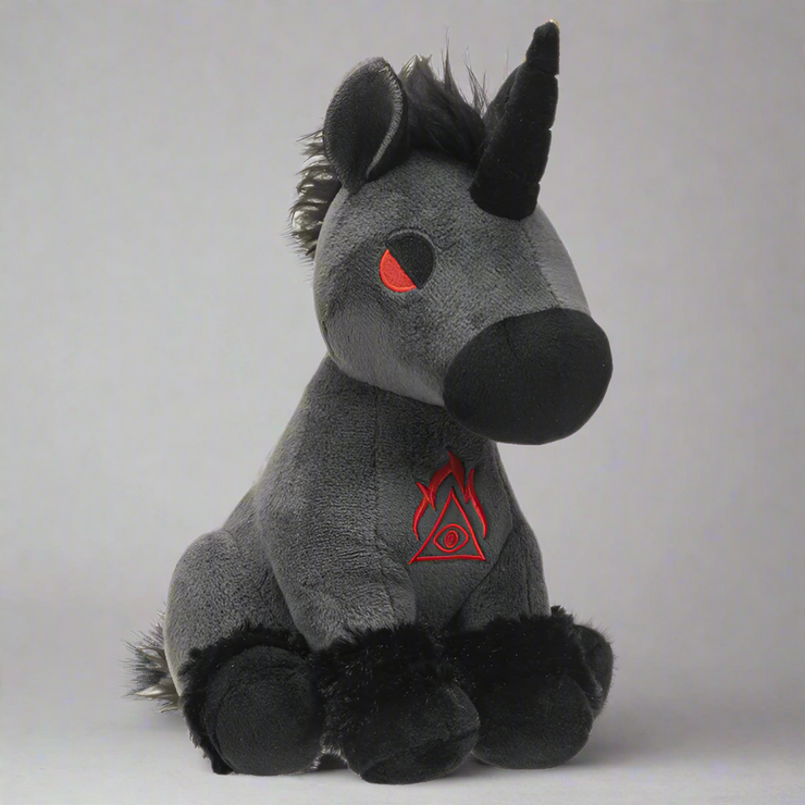 Hellions Series Black Unicorn Plush Toy