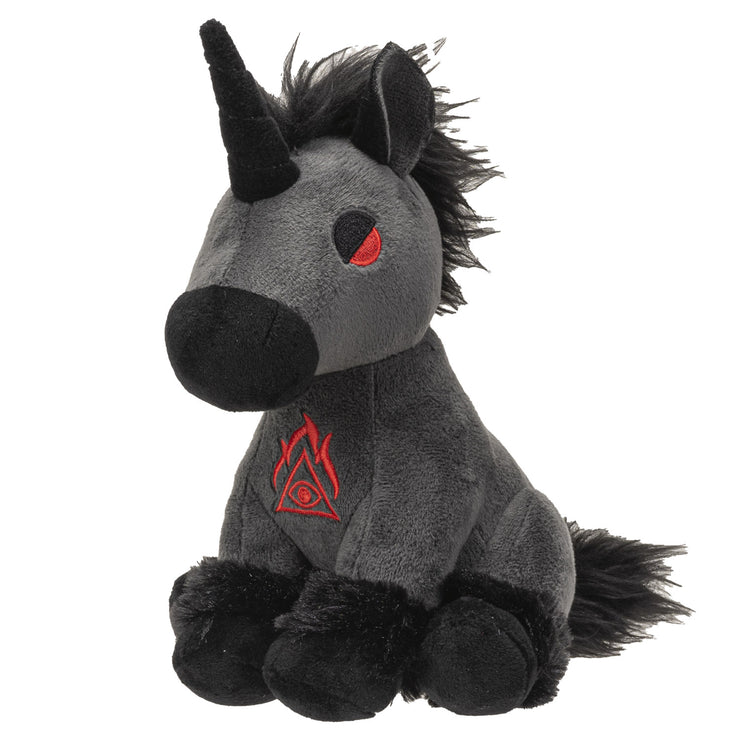 Hellions Series Black Unicorn Plush Toy