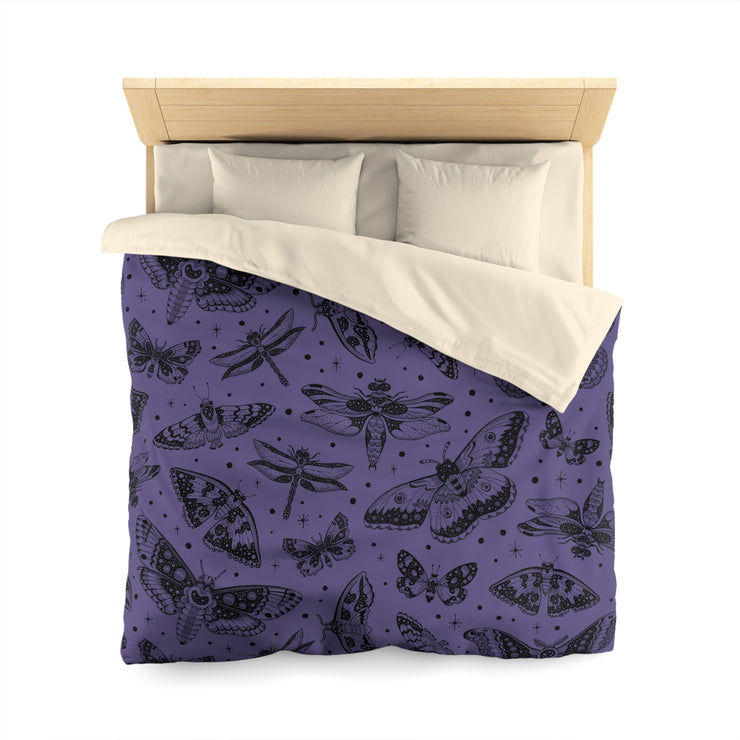 "Moth Kingdom" Microfiber Duvet Cover