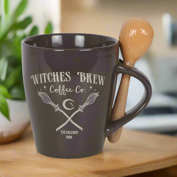 Witches' Brew Coffee Co. Mug & Spoon Gift Set