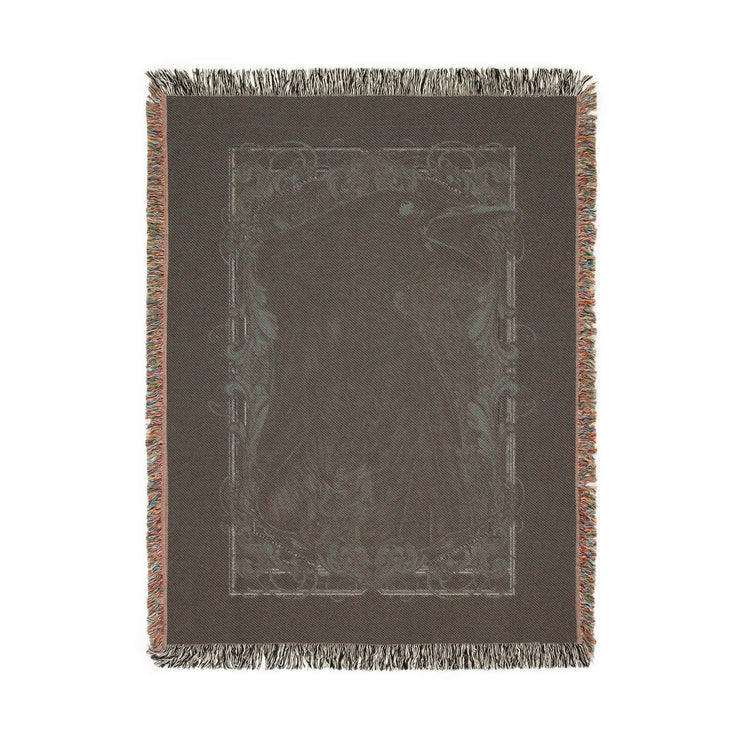 Death of a Crow 100% Cotton Woven Throw Blanket