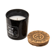 "Spell Bound" Black Glass Votive Candle
