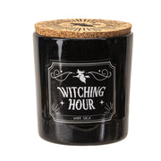 "Witching Hour" Black Glass Votive Candle