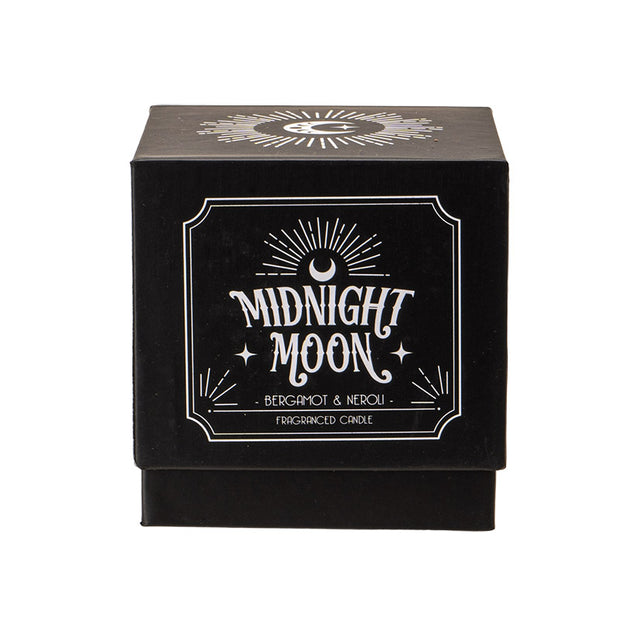 "Midnight Moon" Black Glass Votive Candle