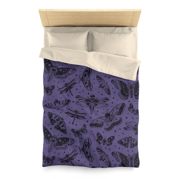 "Moth Kingdom" Microfiber Duvet Cover