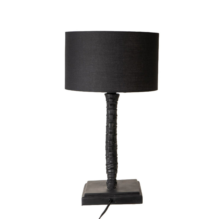 Vertebrae Table Lamp with Black Shade