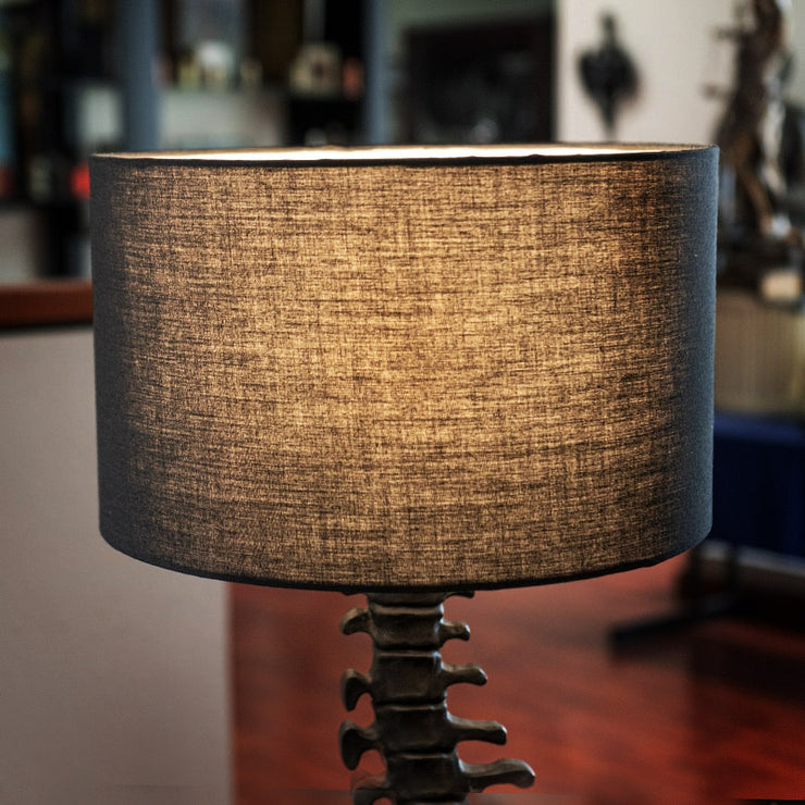 Vertebrae Table Lamp with Black Shade