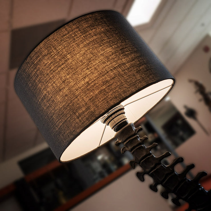 Vertebrae Table Lamp with Black Shade