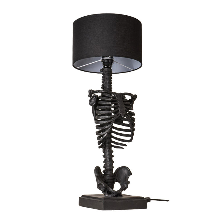 Skeletal Remains Table Lamp with Black Shade