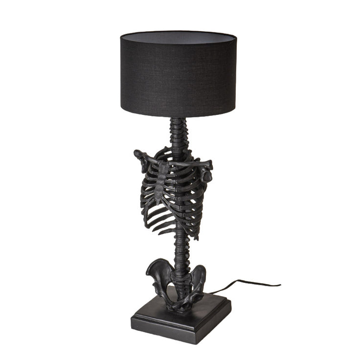 Skeletal Remains Table Lamp with Black Shade