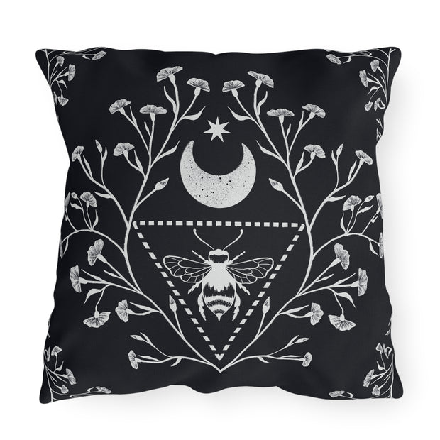 "Celestial Bee" Outdoor Throw Pillows