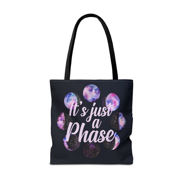 "It's Just a Phase" Heavy-Duty Canvas Tote Bag