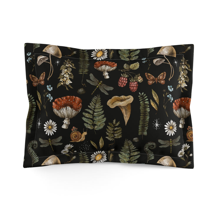 "Dark Forest Pattern" Deluxe Microfiber Pillow Sham