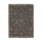 Dark Forest 100% Cotton Woven Throw Blanket