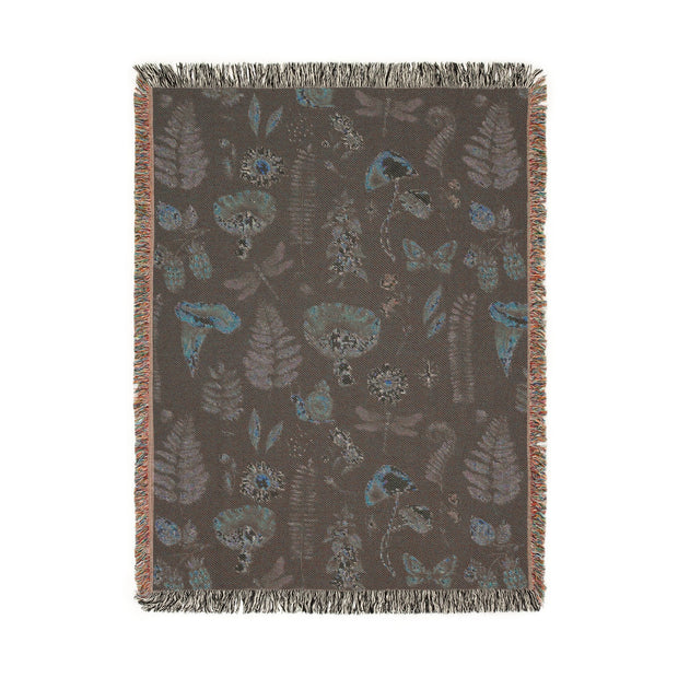 Dark Forest 100% Cotton Woven Throw Blanket