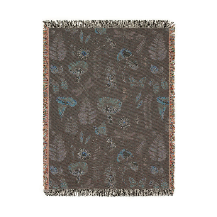 Dark Forest 100% Cotton Woven Throw Blanket