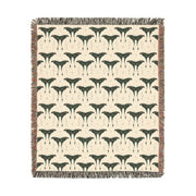 Luna Moth 100% Cotton Woven Throw Blanket