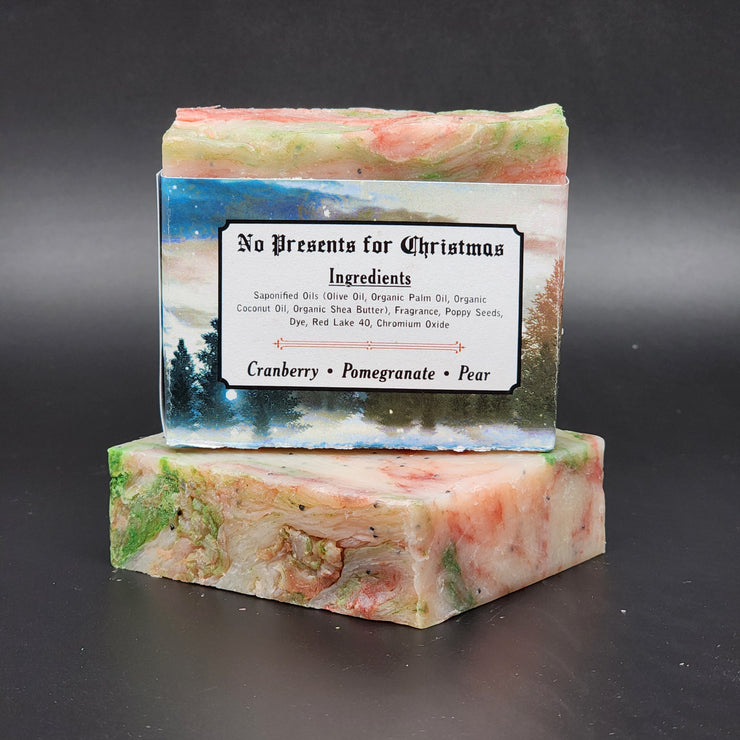 "No Presents for Christmas" Handmade Vegan Bar Soap
