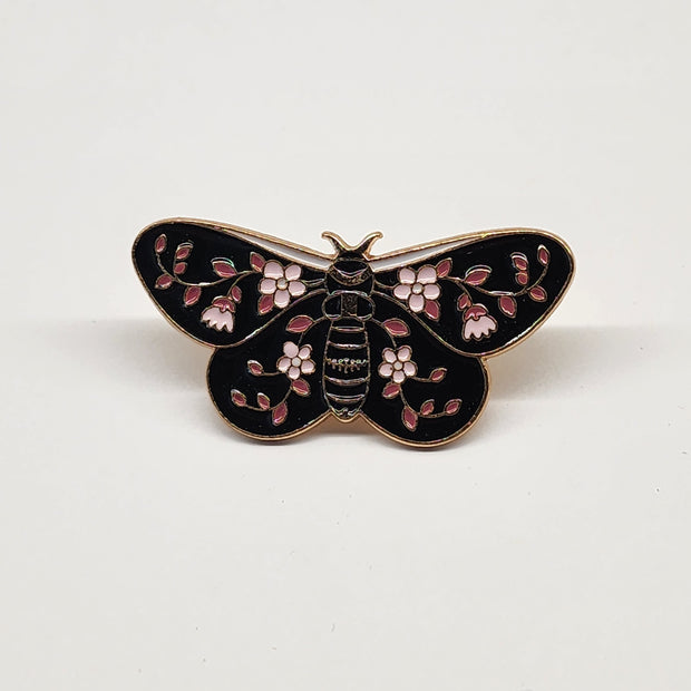 Floral Butterfly Enamel Pins