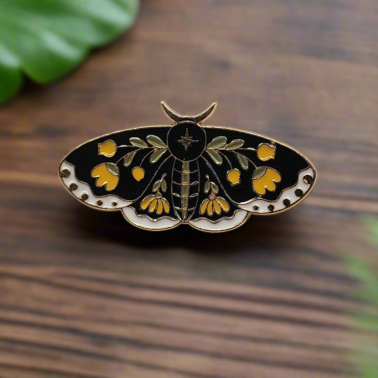 Floral Butterfly Enamel Pins