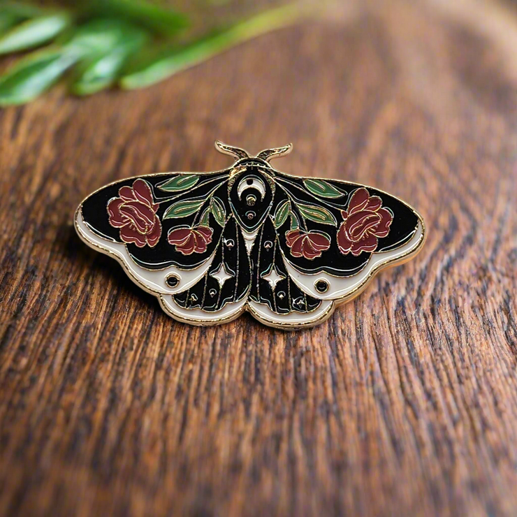 Floral Butterfly Enamel Pins