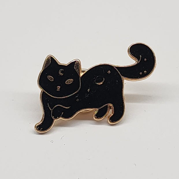 Celestial Cats Enamel Lapel Pins