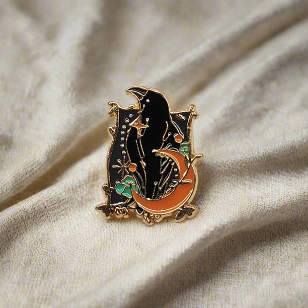 Raven Door Enamel Lapel Pin