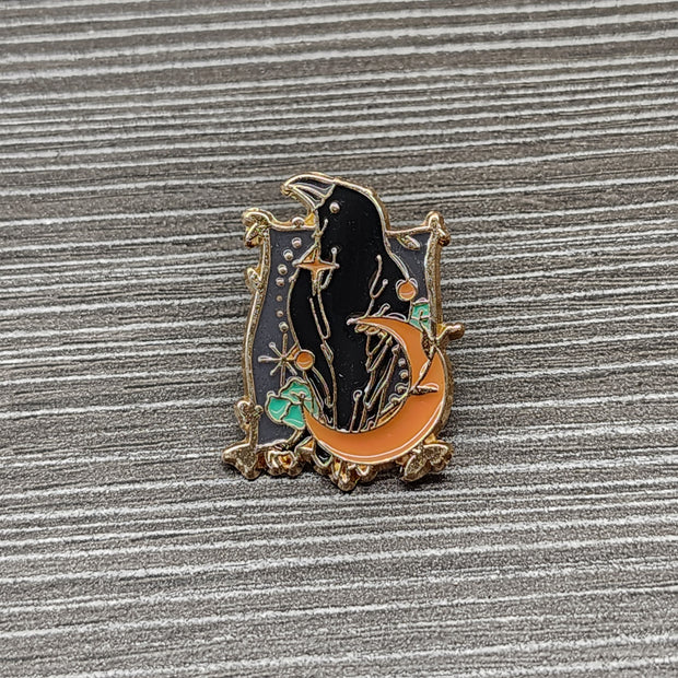 Raven Door Enamel Lapel Pin