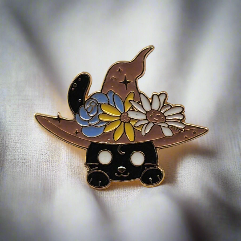 Witches Little Helper Enamel Lapel Pin | Witchy Gothic Pin – Bleak Boutique