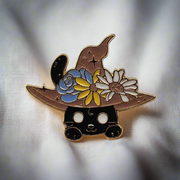 Witches Little Helper Enamel Lapel Pin