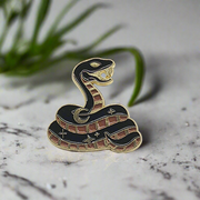 Cosmos Serpent Enamel Lapel Pin