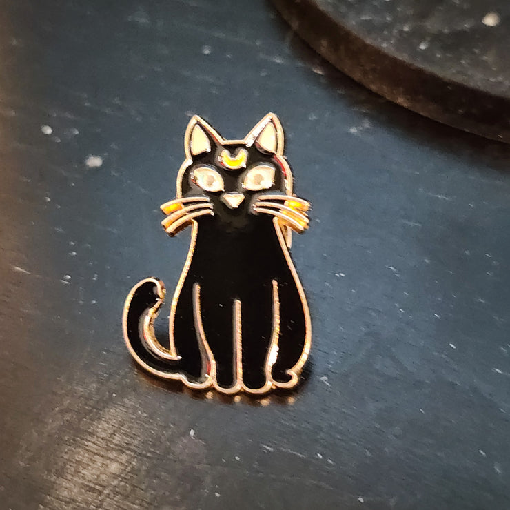Celestial Cats Enamel Lapel Pins