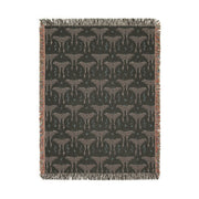 Luna Moth 100% Cotton Woven Throw Blanket