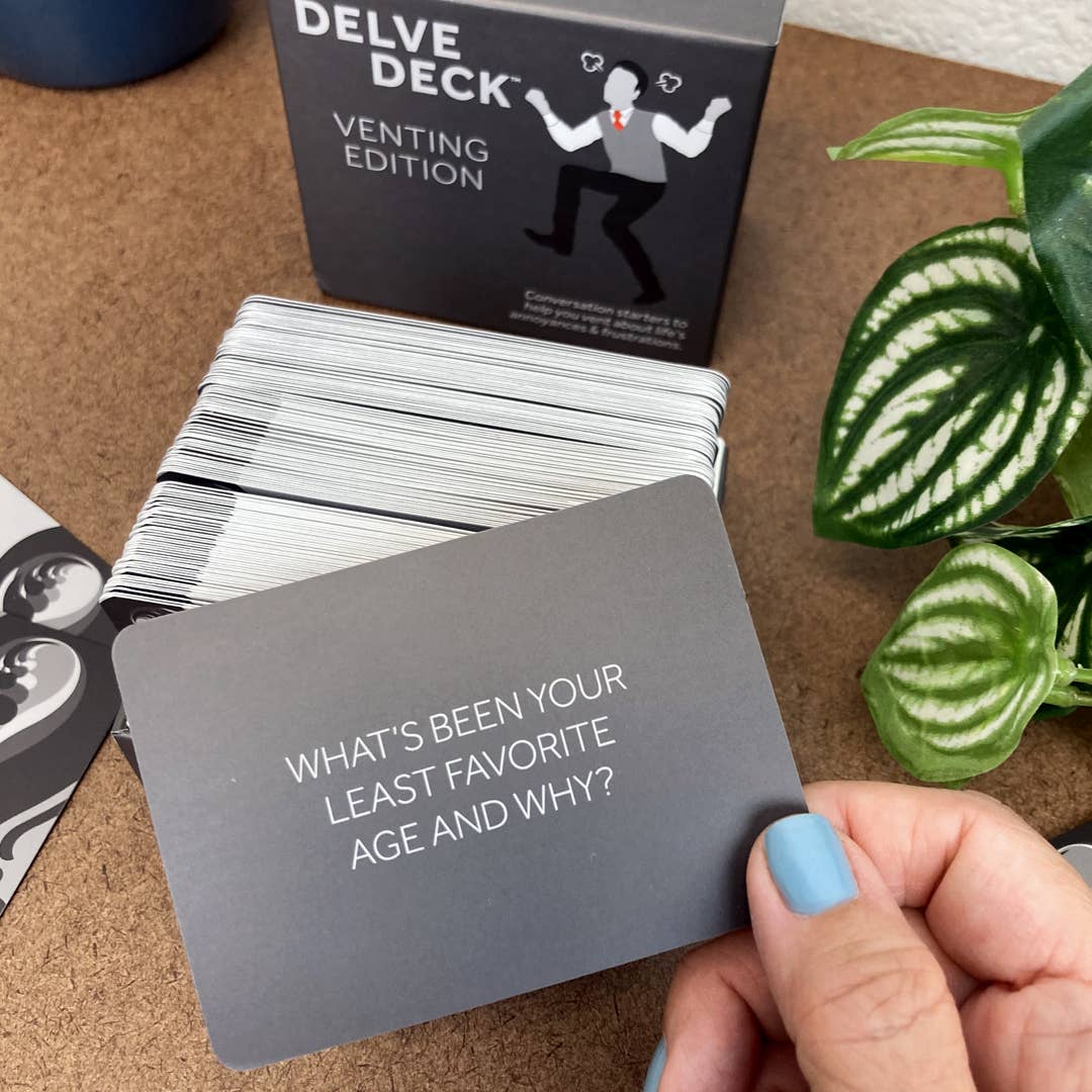 Delve Deck: Venting Edition - Conversation Starter Cards – Bleak Boutique