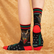 Krampus Ugly Xmas Sweater Crew Socks