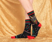 Krampus Ugly Xmas Sweater Crew Socks
