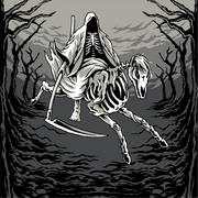 Death on a Pale Horse Crew Socks